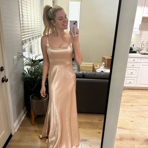 Jenny yoo bridesmaid dress  ariana pale gold